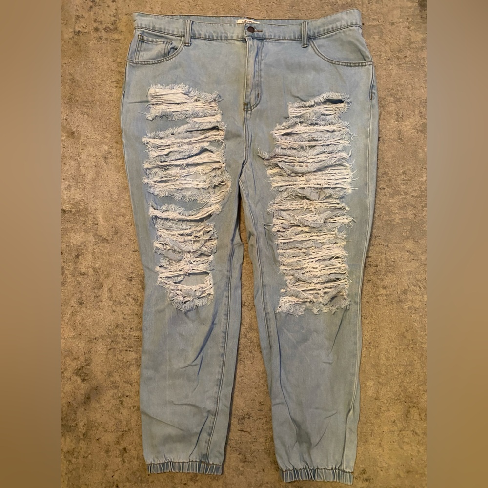 Vibrant Miu Ripped Jeans